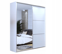 Wysoka Biała Szafa Przesuwna 200cm Maxi h-245 cm