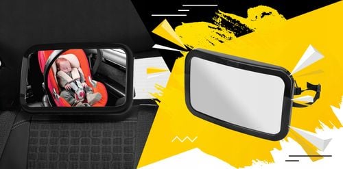lusterko do obserwacji dziecka w podróży aucie na Arena.pl
