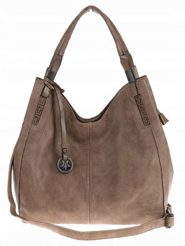 Tommasini Torebka Damska Listonoszka Duża Torba Shopper Worek 2692 Beżowa na Arena.pl