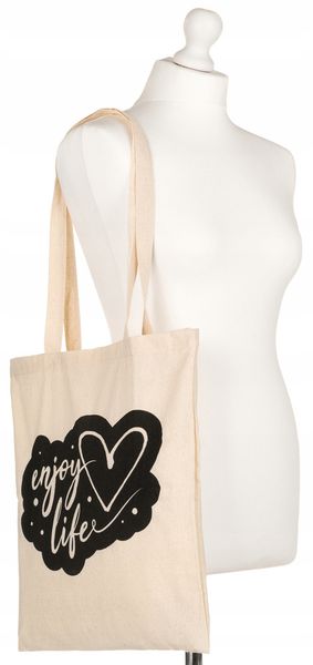 bawełniana torba typu shopper bag zdjęcie 3