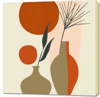 Obraz 90x90cm Wazy w Czerwieni