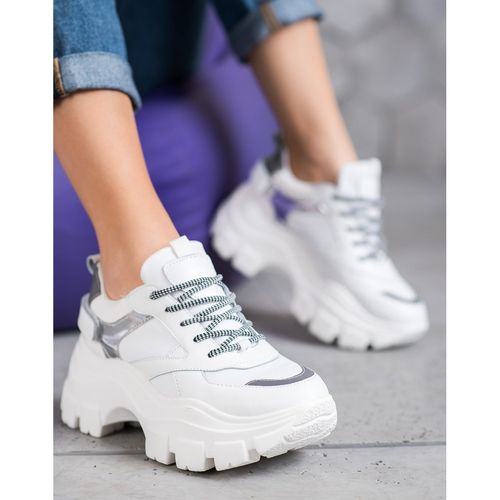 Białe Sneakersy Na Platformie r.38 na Arena.pl