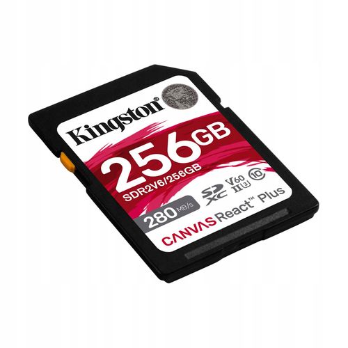Karta SD Kingston 256GB SDXC Canvas React Plus UHS-II V60 4K na Arena.pl