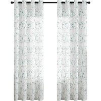 Zasłony Firanki Półprzezroczyste Dekoracyjne Haftowane 2 Panele 140x245 cm