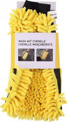 Rękawica do mycia auta samochodu z mikrofibrą frędzlami DUNLOP 2w1 na Arena.pl