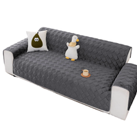 Pokrowiec Narzuta na Kanapę Sofę 120x185 cm Antypoślizgowy Szary Koc