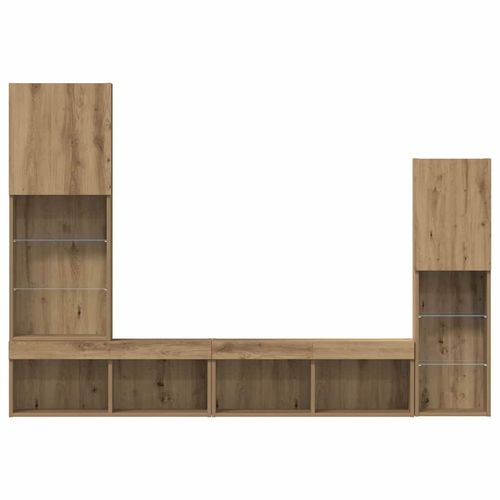 Szafka pod telewizor 4 pcs dąb artisan 40,5 x 30 x 102 cm na Arena.pl