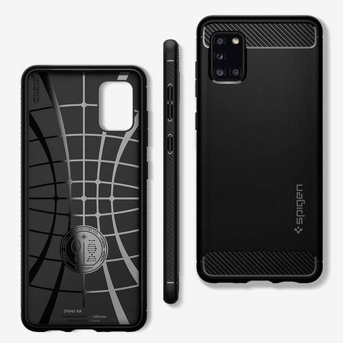 Spigen Rugged Armor do SAMSUNG A31 matte czarny na Arena.pl