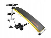 ŁAWKA TRENINGOWA ŁAWECZKA DO ĆWICZEŃ BRZUCHA REGULOWANA SKŁADANA SKOŚNA