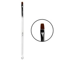 Pędzelek do paznokci, żelu prosty No 6 biały