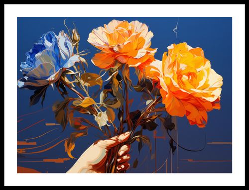 Plakat 55x40cm Żywy Uścisk na Arena.pl