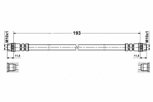 Renault Kangoo 2 - Zestaw przewodów hamulcowych miedzianych na oś tylną na Arena.pl