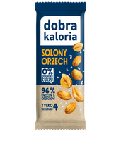 DOBRA KALORIA - BATON - SOLONY ORZECH 35G NR07