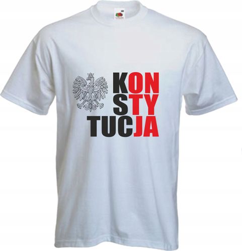 KOSZULKA z nadrukiem KONSTYTUCJA protest twój druk na Arena.pl