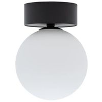 Sufitowa lampa Kier 10302 kulista do sypialni czarna biała