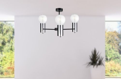 Lampa sufitowa 3xE27 ARDE BLACK/SILVER na Arena.pl