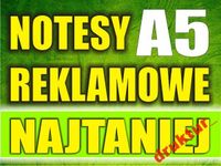 NOTES reklamowe A5 100 sztuk notesy firmowe