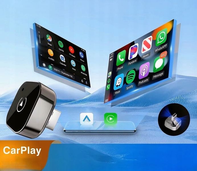 Adapter CarPlay Bezprzewodowy 5GHz Plug&Play iOS/Android Auto zdjęcie 6