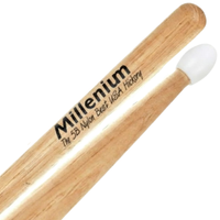 Pałki pałeczki perkusyjne Hikora Naturalne Millenium H5BN 5B Hickory Nylon