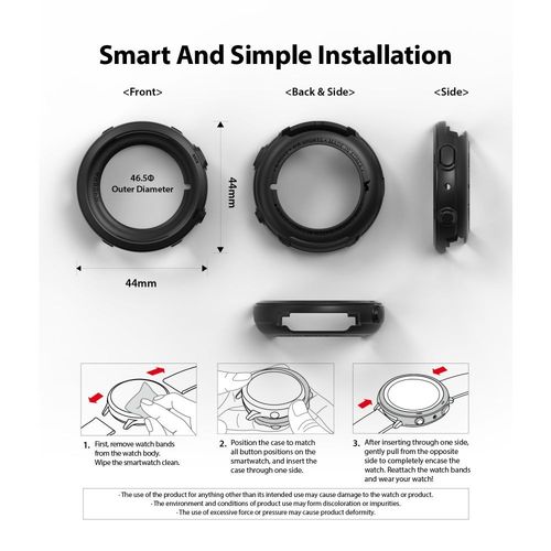 RINGKE AIR GALAXY WATCH ACTIVE 2 (44MM) BLACK na Arena.pl