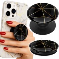Uchwyt do telefonu Popsocket na palce/stojak - ZŁOTE RAMKI ELEGANCKIE WZORY