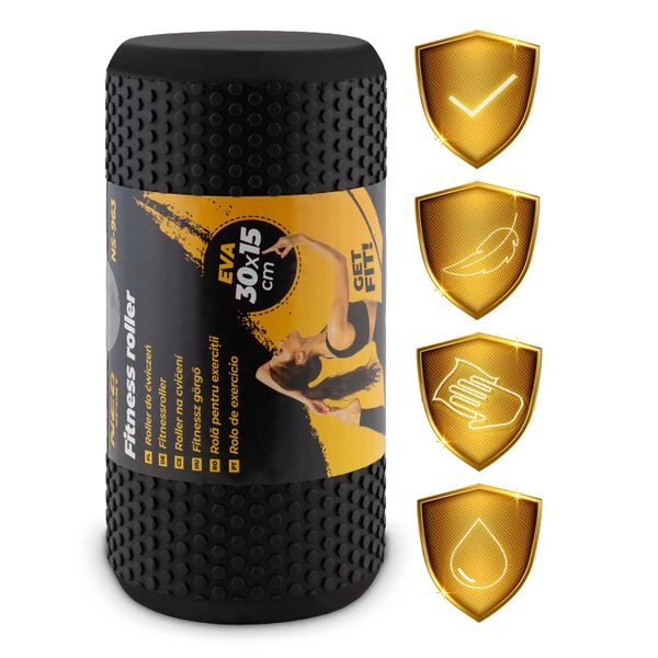 Roller wałek do ćwiczeń EVA NS-963 czarny zdjęcie 8