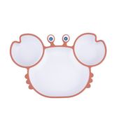 Talerz krab ceglasto-biały GILIGUMS