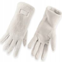 RĘKAWICZKI damskie FUTERKO GRUBE OCIEPLANE zimowe MIŚ MODNE beżowe