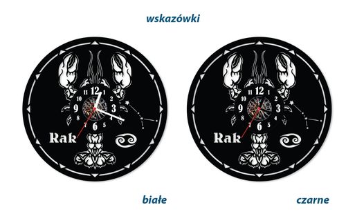 Zegar ścienny z płyty winylowej Rak 7.5 na Arena.pl