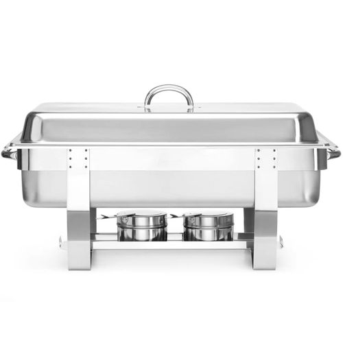 Podgrzewacz do potraw na pastę świeczki stalowy GN 1/1 - DUŻY ZESTAW na Arena.pl