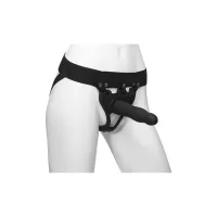 doc johnson body extensions daring - silikonowa uprząż z pilotem, 10 trybow