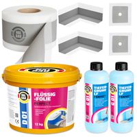 Folia w płynie 12kg Taśma 10m Grunt 2l Narożniki