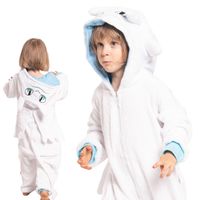 Piżama Dla Dzieci Dziecięca Kigurumi Onesie Smok Szczerbatek Biały 105-115
