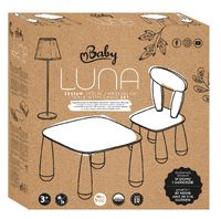 MALTEX SET LUNA TOWN Stolik dla dzieci + krzesełko biały/różowy