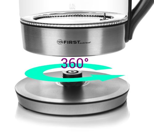 Czajnik elektryczny REGULACJA TEMP KOLORY LED 1,8L First Austria na Arena.pl