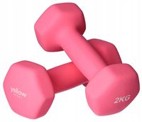 ZESTAW HANTLI HANTELKI 2x2kg CIĘŻARKI DO ĆWICZEŃ FITNESS I