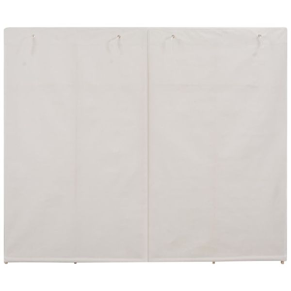 Szafa, biała, 200x40x170 cm, materiałowa zdjęcie 4