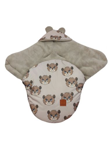 ŚPIWOREK MYSZKA OTULACZ FOTELIK WÓZEK ORTALION BEŻ BOBRY MINKY LATTEY na Arena.pl