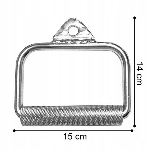 Uchwyt DO WYCIĄGU ćwiczeń atlasu pojedynczy OBROTOWY Stalowy Ryflowany STAL na Arena.pl