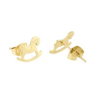 Kolczyki KONIKI NA BIEGUNACH Blueberry