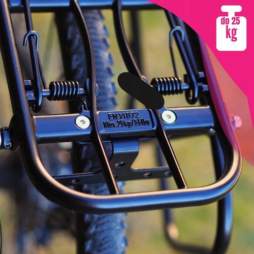 BAGAŻNIK ROWEROWY POD SAKWY TORBY VELOXO CZARNY ALU POD TARCZĘ 24-29 na Arena.pl