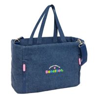 Torba Benetton Denim Niebieski 40 x 31 x 17 cm