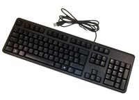 Klawiatura DELL Slim DJ491 Pełnowymiarowa USB QWERTY Czarna, DJ491