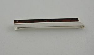 Spinka do krawata srebro bursztyn grawer na Arena.pl