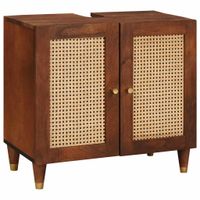 Szafka umywalkowa z półką z drzwiami Brązowy 62 x 33 x 58 cm