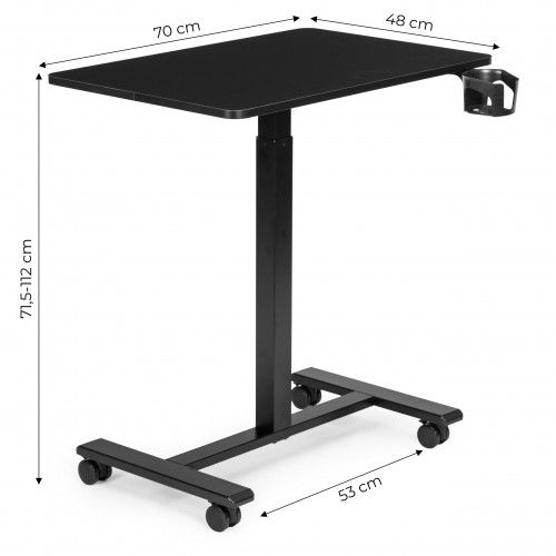 BIURKO MOBILNE MODERNHOME Z PNEUMATYCZNĄ REGULACJĄ 71,5-112 CM na Arena.pl