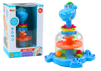 Bączek Z Kulkami Hipopotam Dla Niemowląt Niebieski