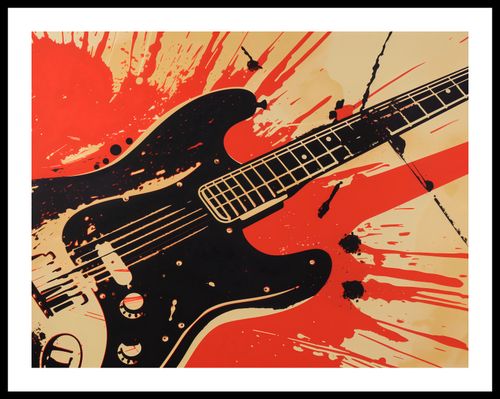 Plakat 65x50cm Gitara Elektryczna na Arena.pl