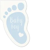 serwetki shape feet light blue 10 szt.