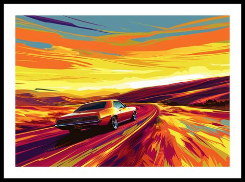 Plakat 59,4x42cm Pędź Przed Siebie na Arena.pl